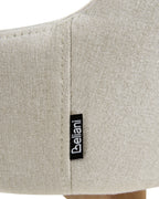 Set of 2 Dining Chairs MELFORT Fabric Off-White