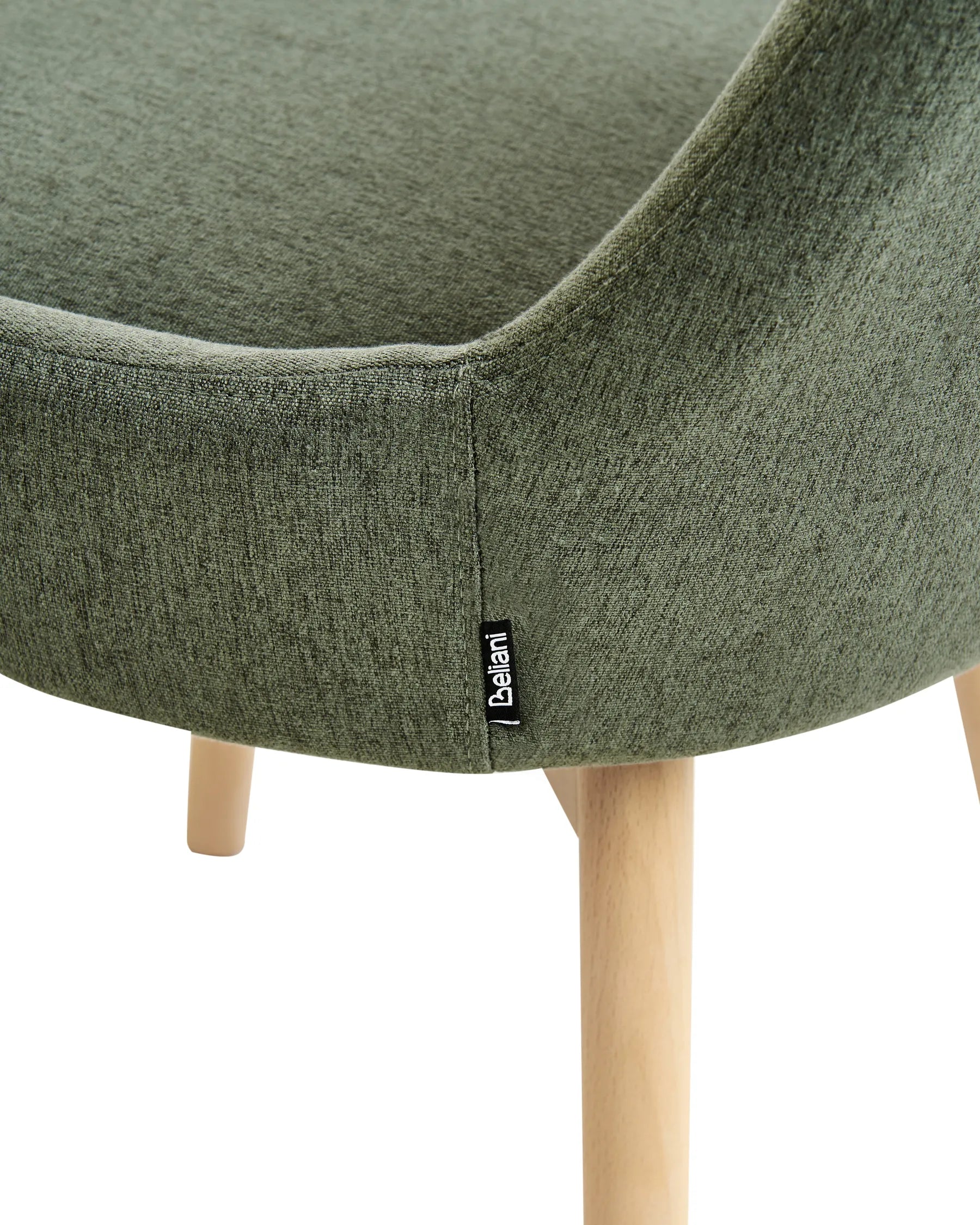 Set of 2 Dining Chairs MELFORT Fabric Dark Green
