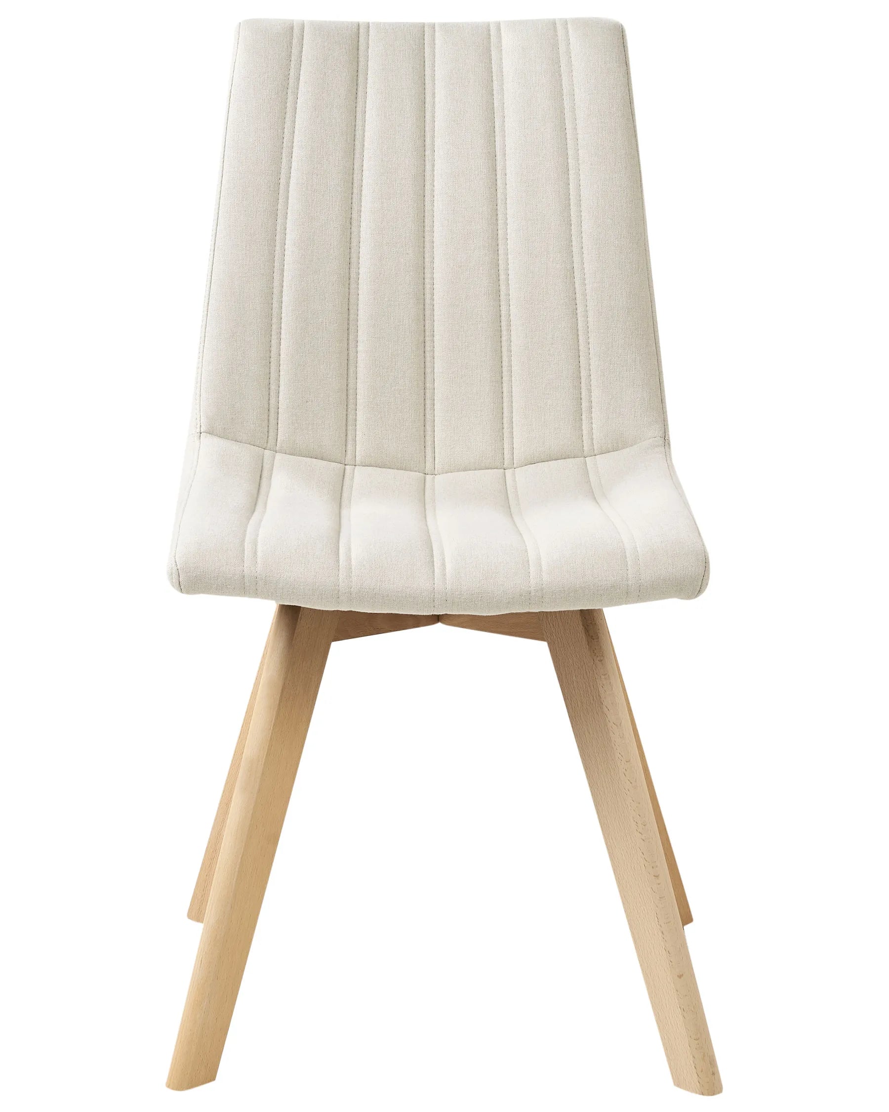 Set of 2 Dining Chairs CALGARY Fabric Off-White