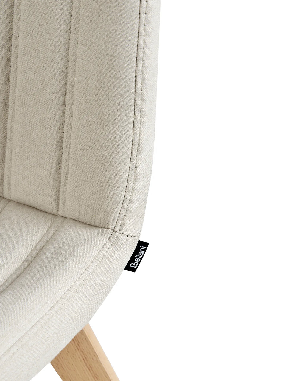 Set of 2 Dining Chairs CALGARY Fabric Off-White