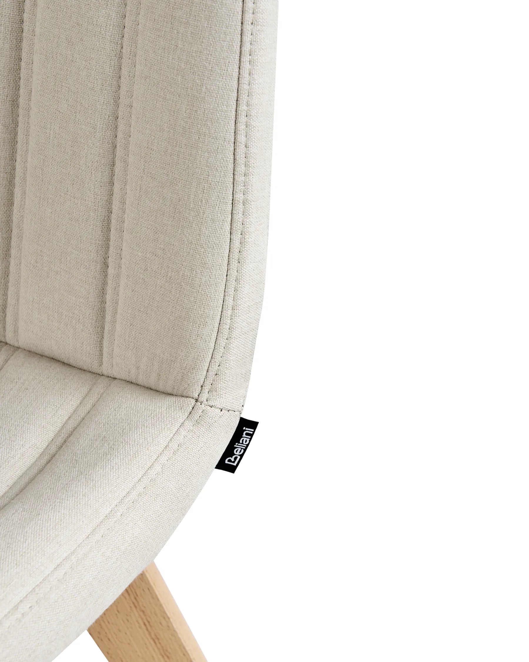 Set of 2 Dining Chairs CALGARY Fabric Off-White