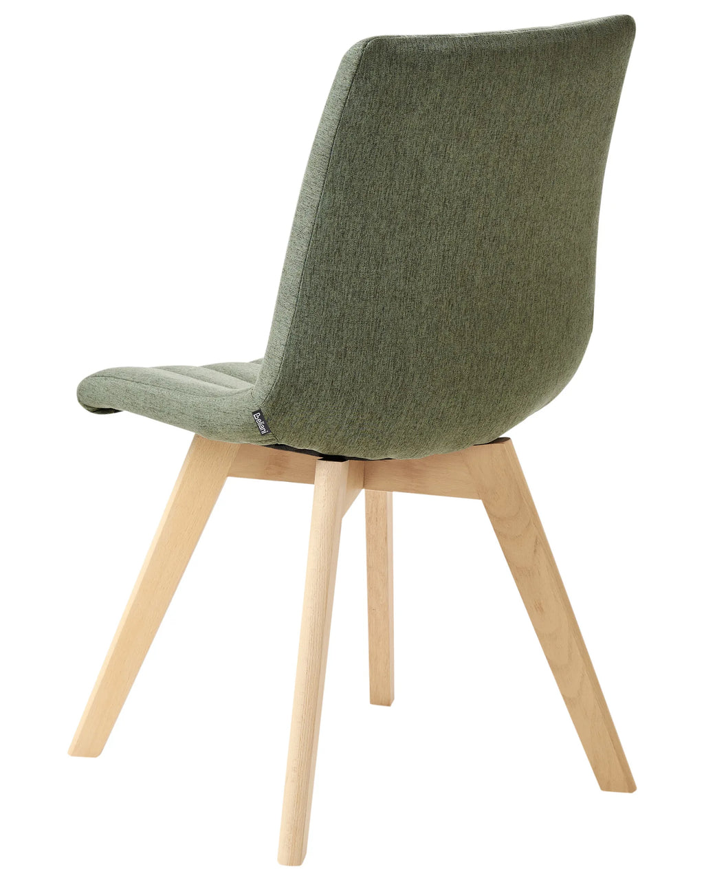 Set of 2 Dining Chairs CALGARY Fabric Dark Green