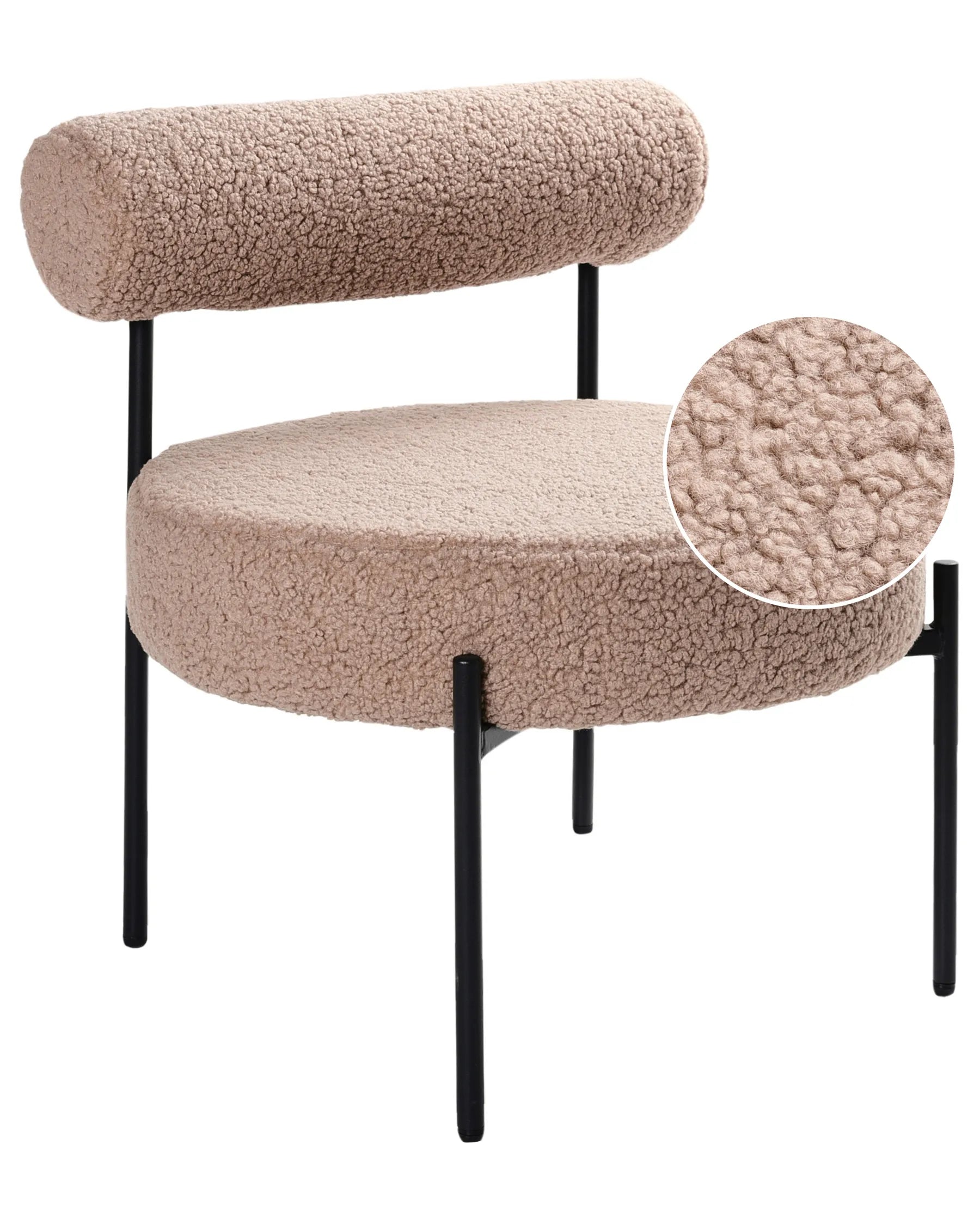 Armchair ALPHA Boucle Taupe