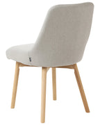Set of 2 Dining Chairs MELFORT Fabric Light Grey