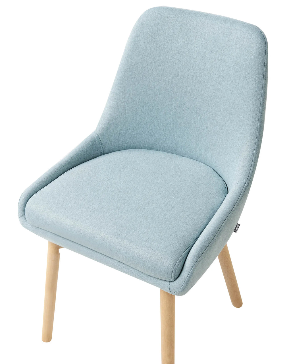 Set of 2 Dining Chairs MELFORT Fabric Light Blue