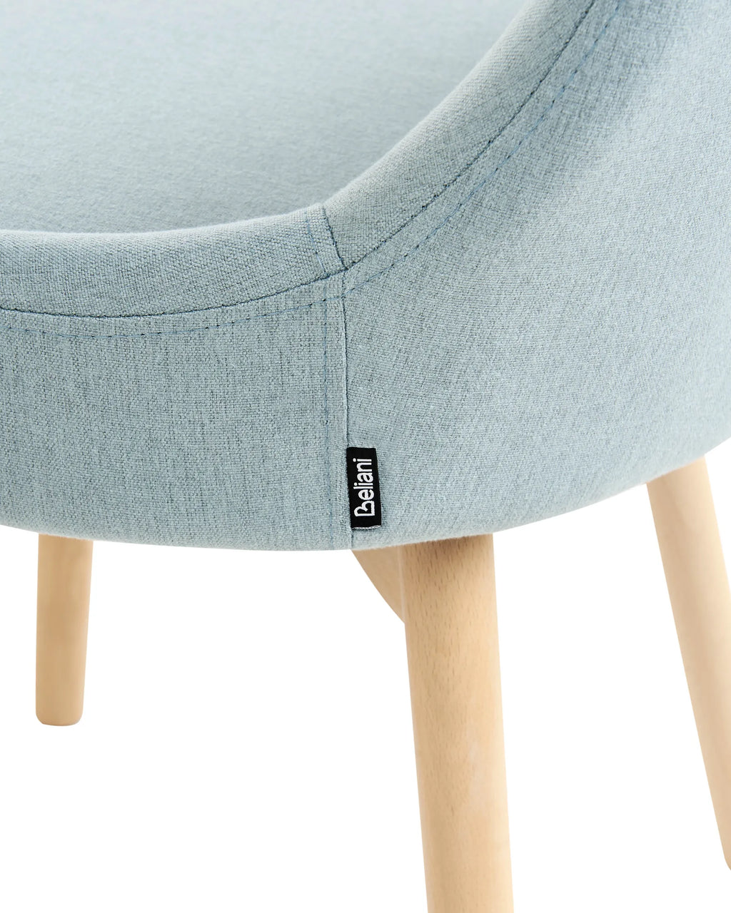 Set of 2 Dining Chairs MELFORT Fabric Light Blue
