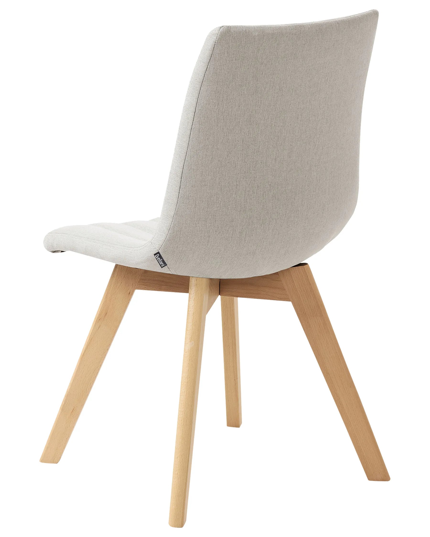 Set of 2 Dining Chairs CALGARY Fabric Light Grey