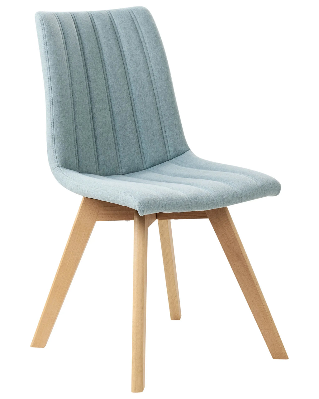 Set of 2 Dining Chairs CALGARY Fabric Light Blue