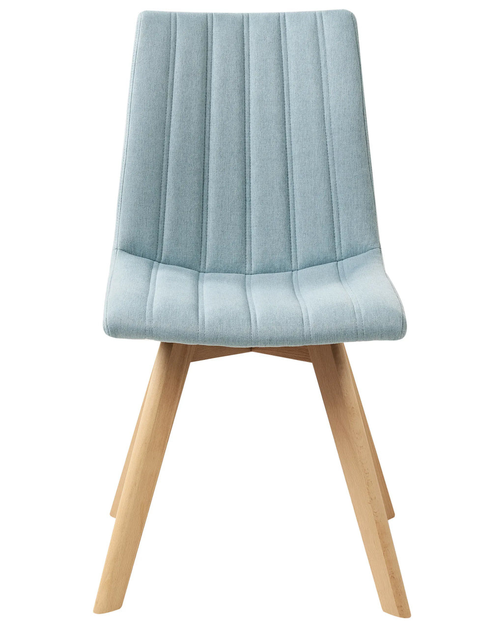 Set of 2 Dining Chairs CALGARY Fabric Light Blue