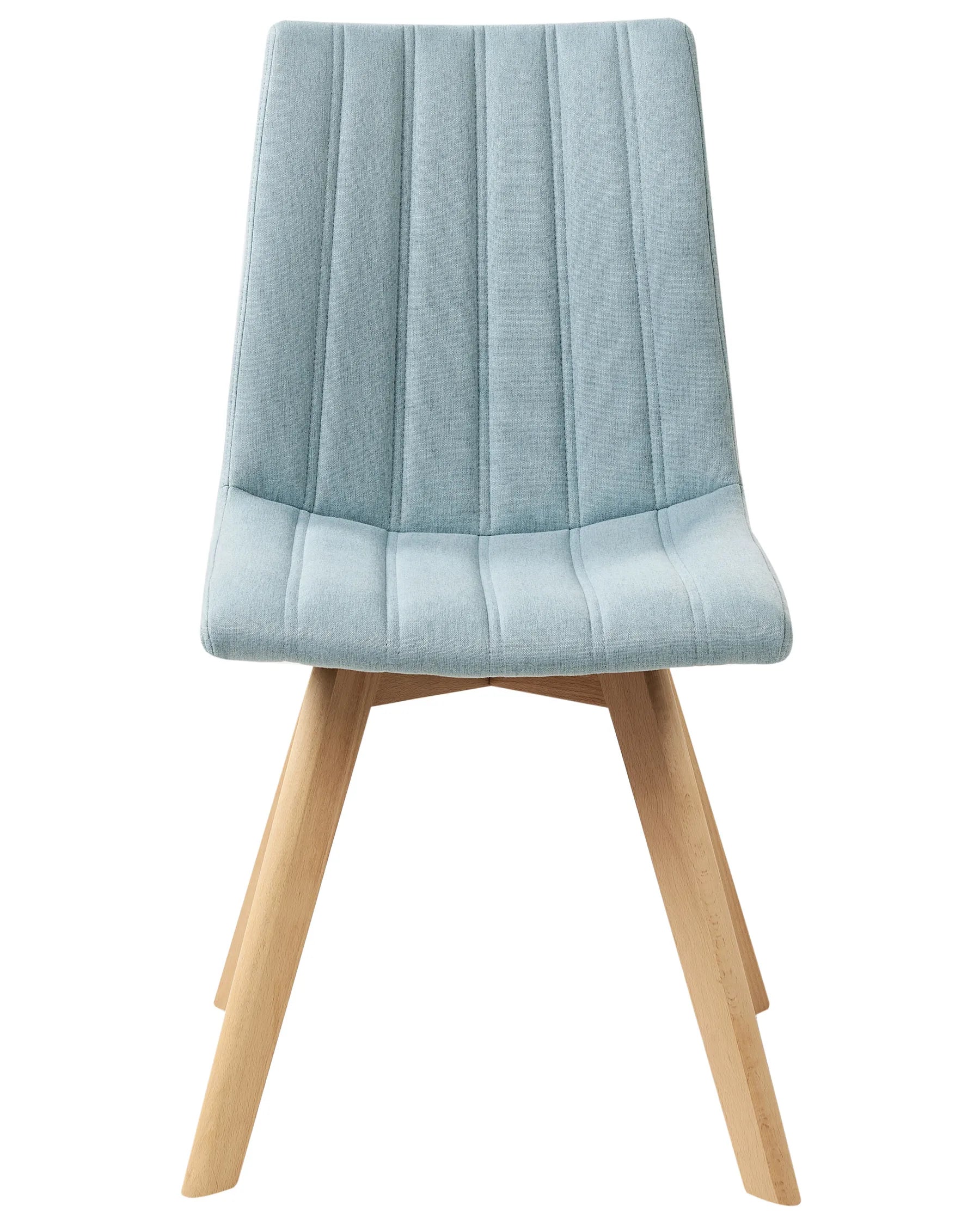 Set of 2 Dining Chairs CALGARY Fabric Light Blue