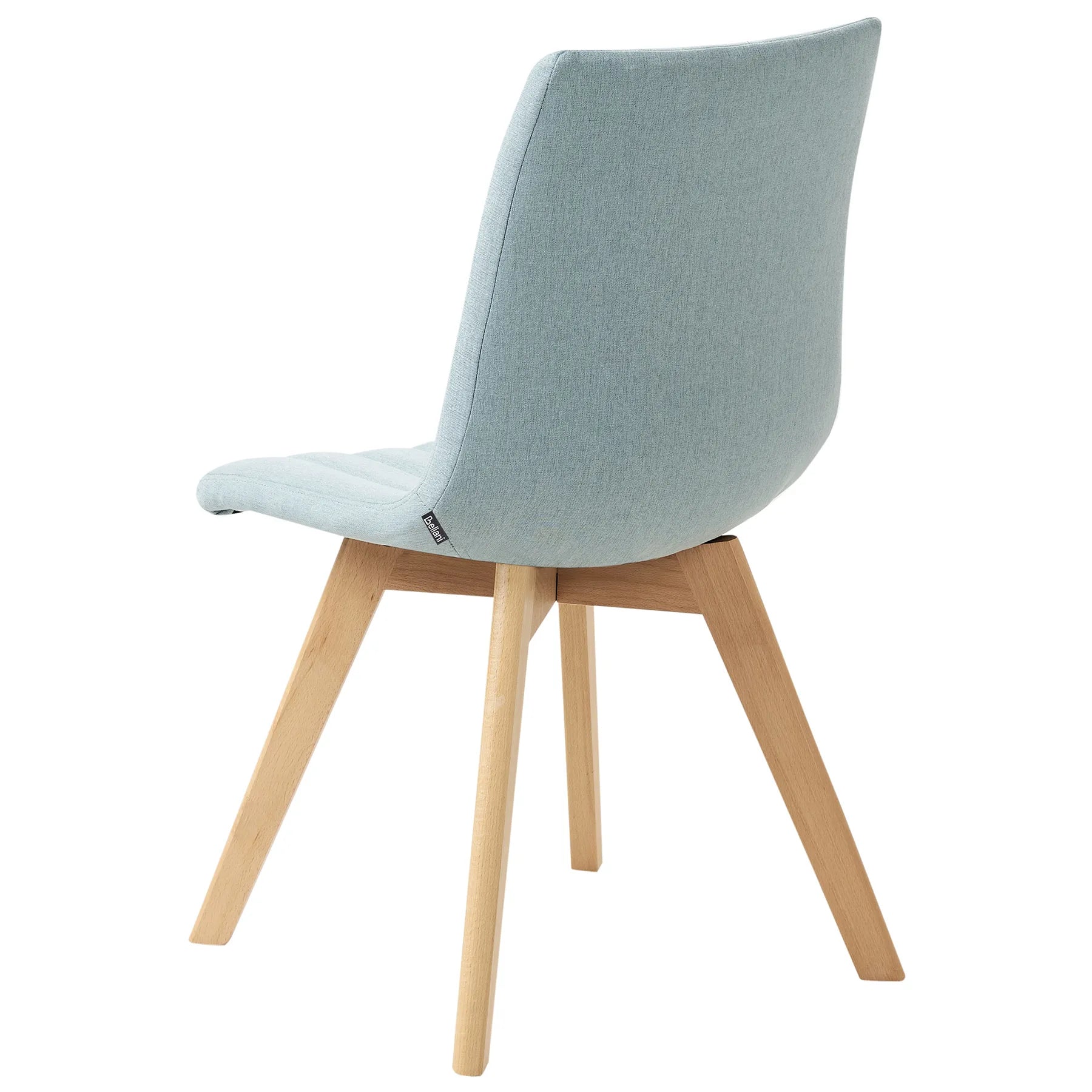 Set of 2 Dining Chairs CALGARY Fabric Light Blue