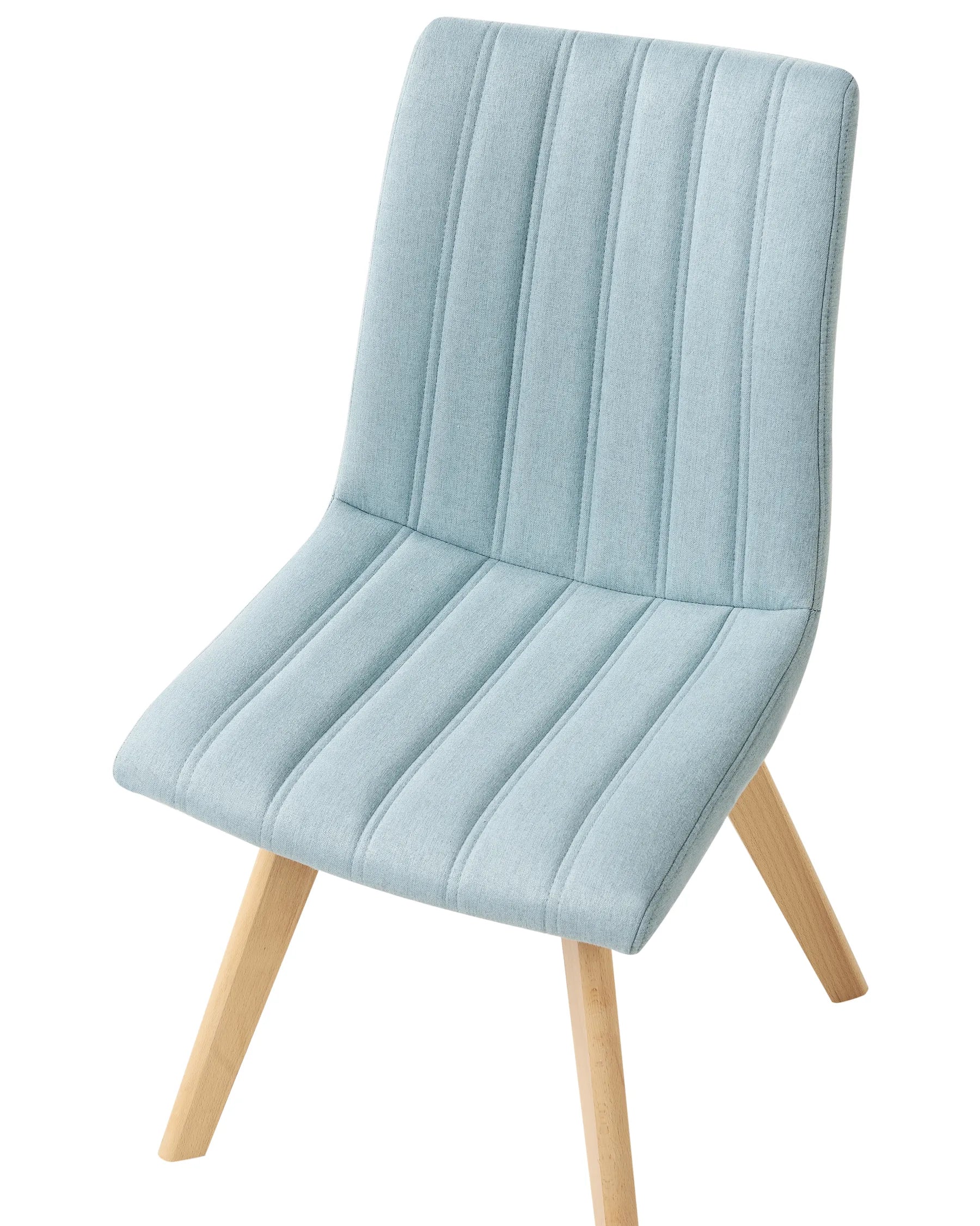 Set of 2 Dining Chairs CALGARY Fabric Light Blue