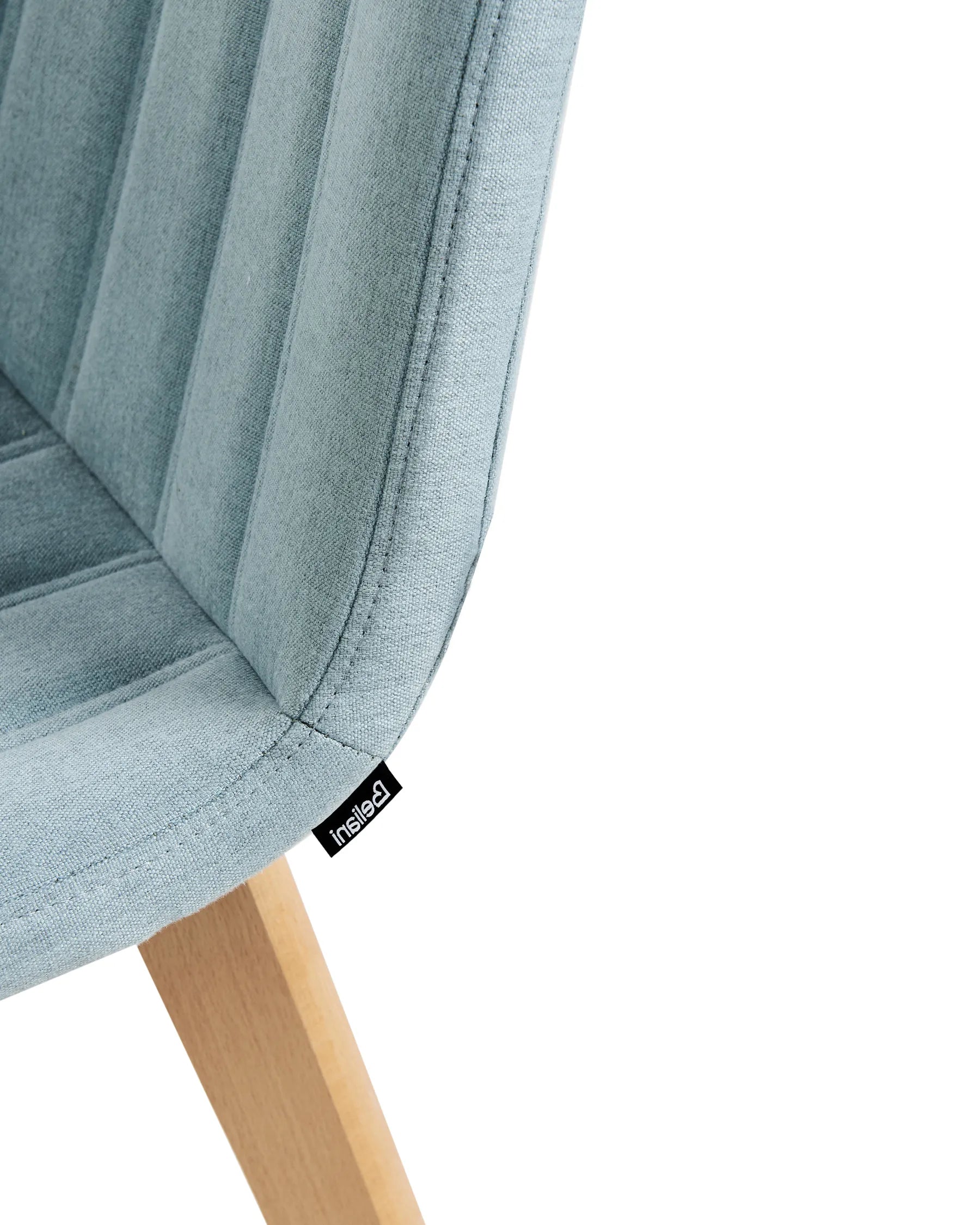 Set of 2 Dining Chairs CALGARY Fabric Light Blue