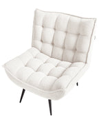 Armchair ALVESTA Boucle White