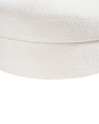 Swivel Armchair DALBY Boucle White