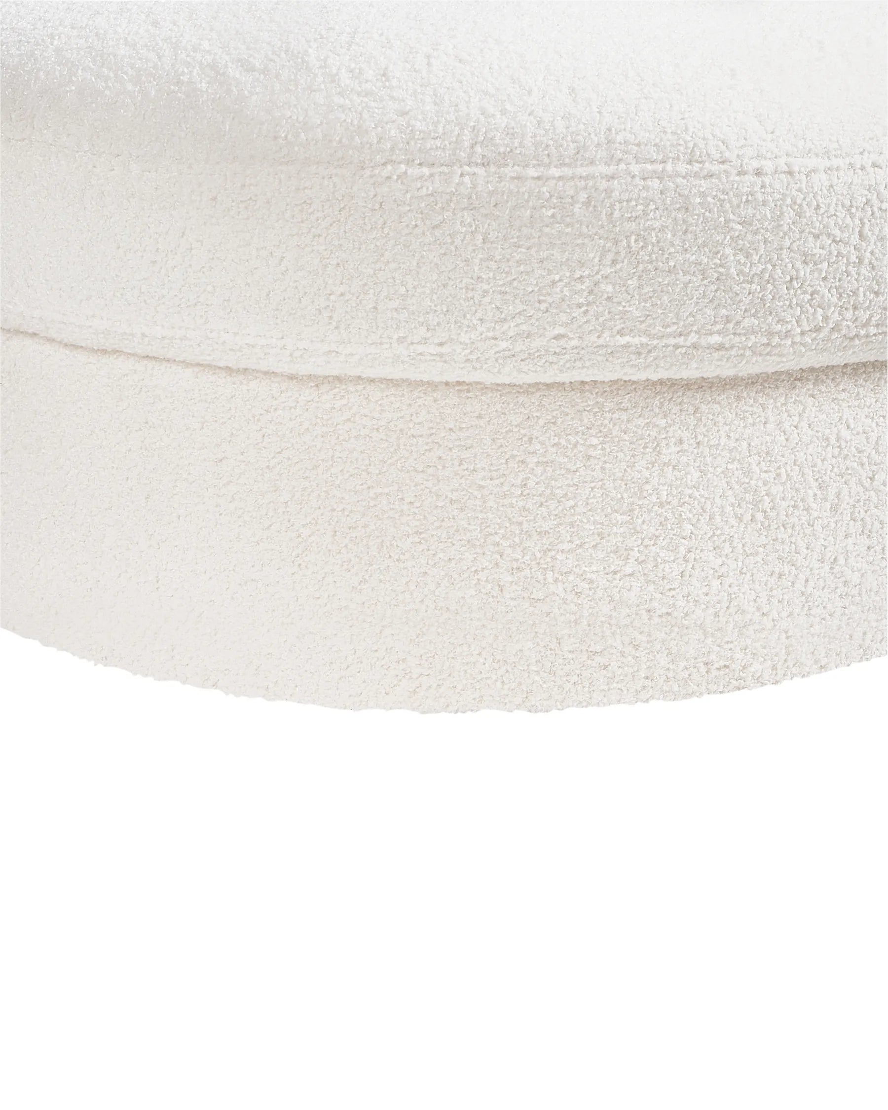 Swivel Armchair DALBY Boucle White