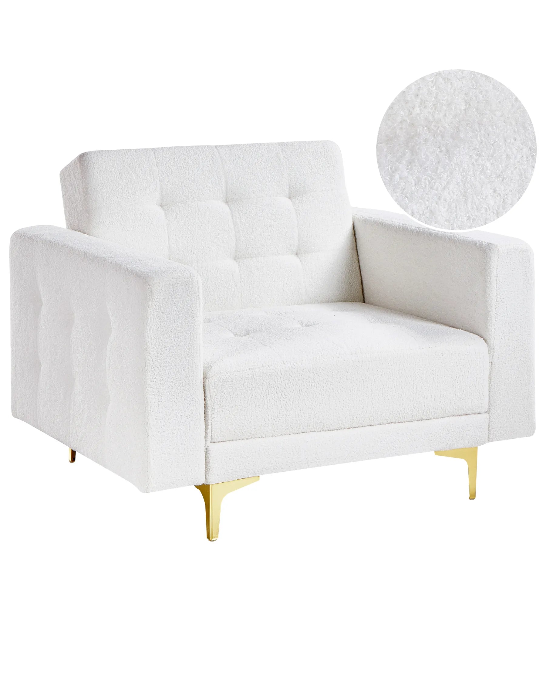 Armchair ABERDEEN Boucle Off-White