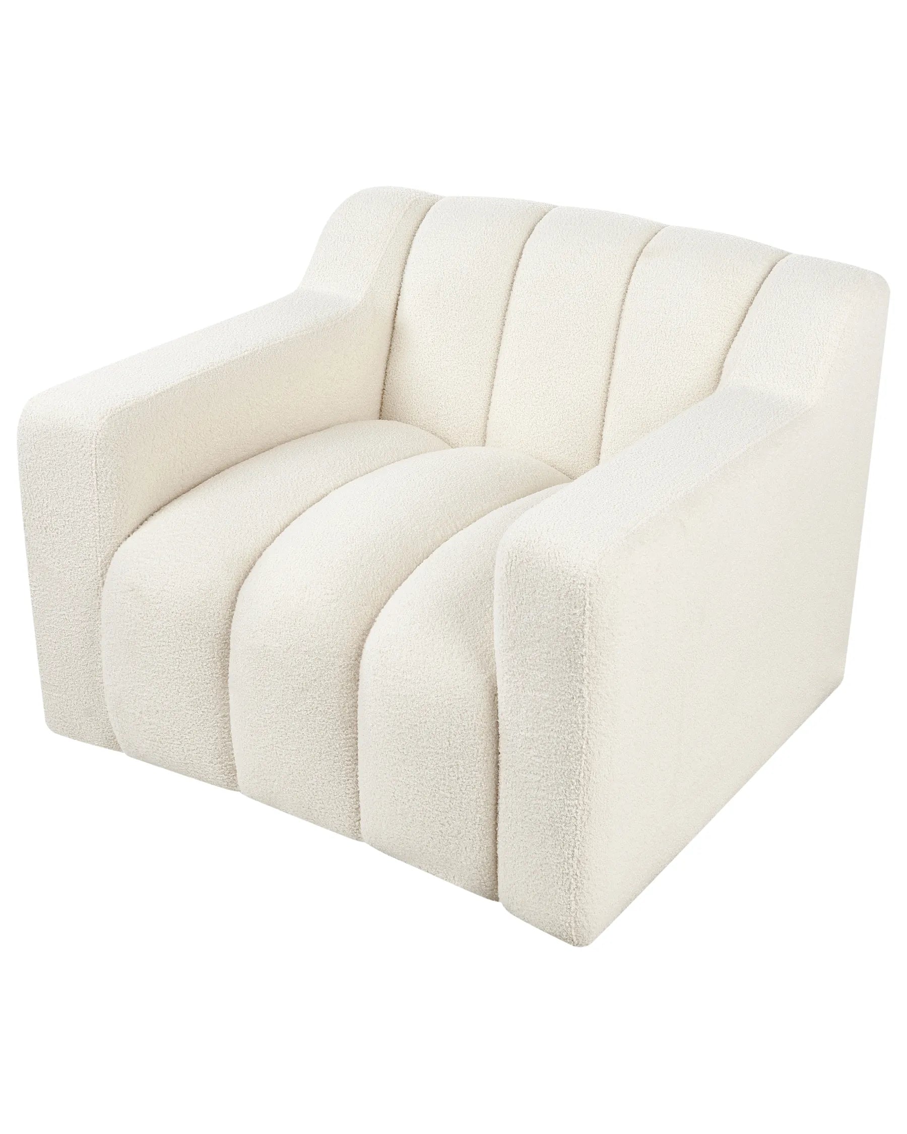 Armchair AGERUP Boucle Off-White