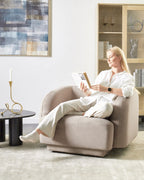 Armchair SKJANES Fabric Taupe