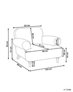 Armchair KIBERG Fabric Light Beige