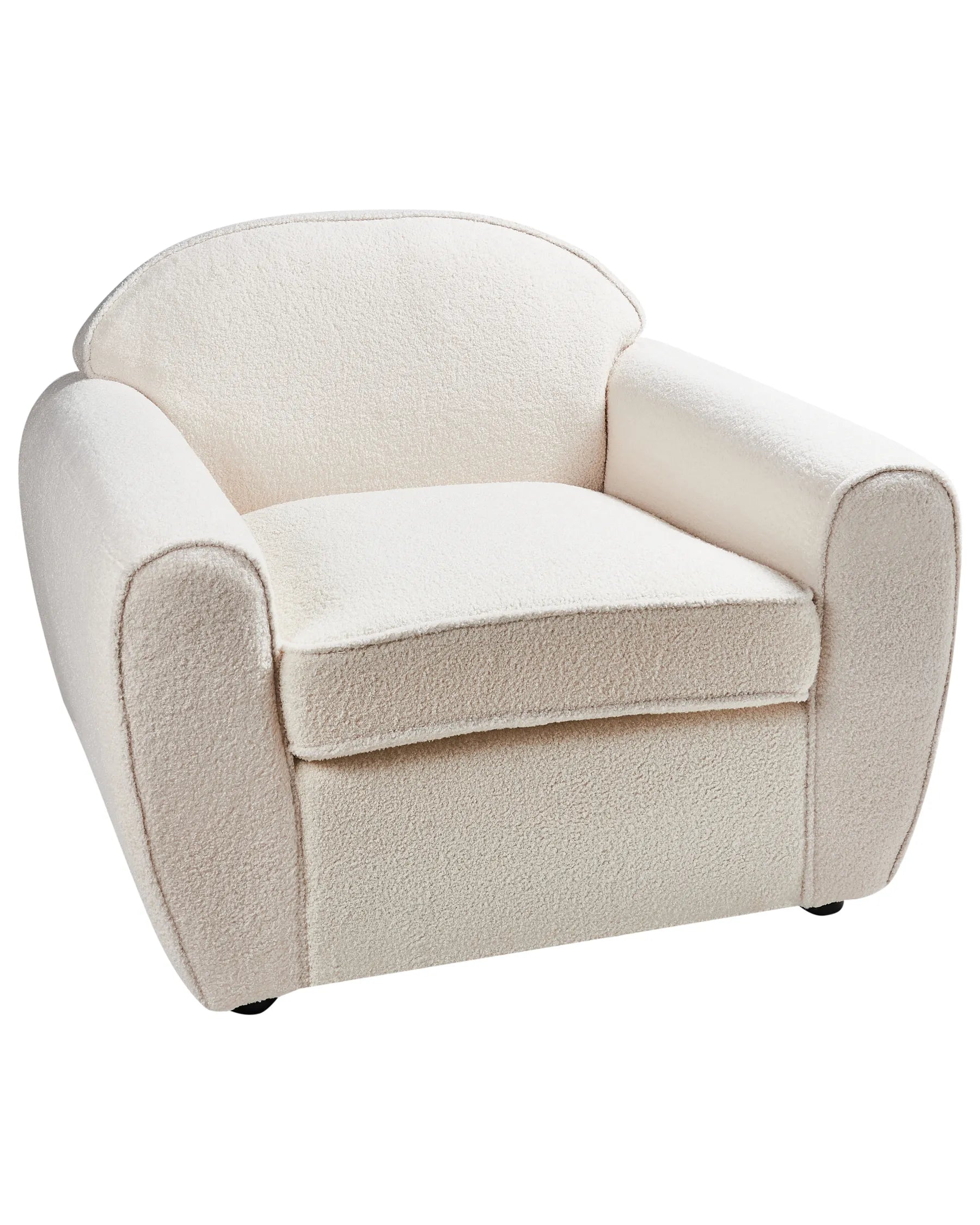 Armchair ELLEDE Boucle Light Beige