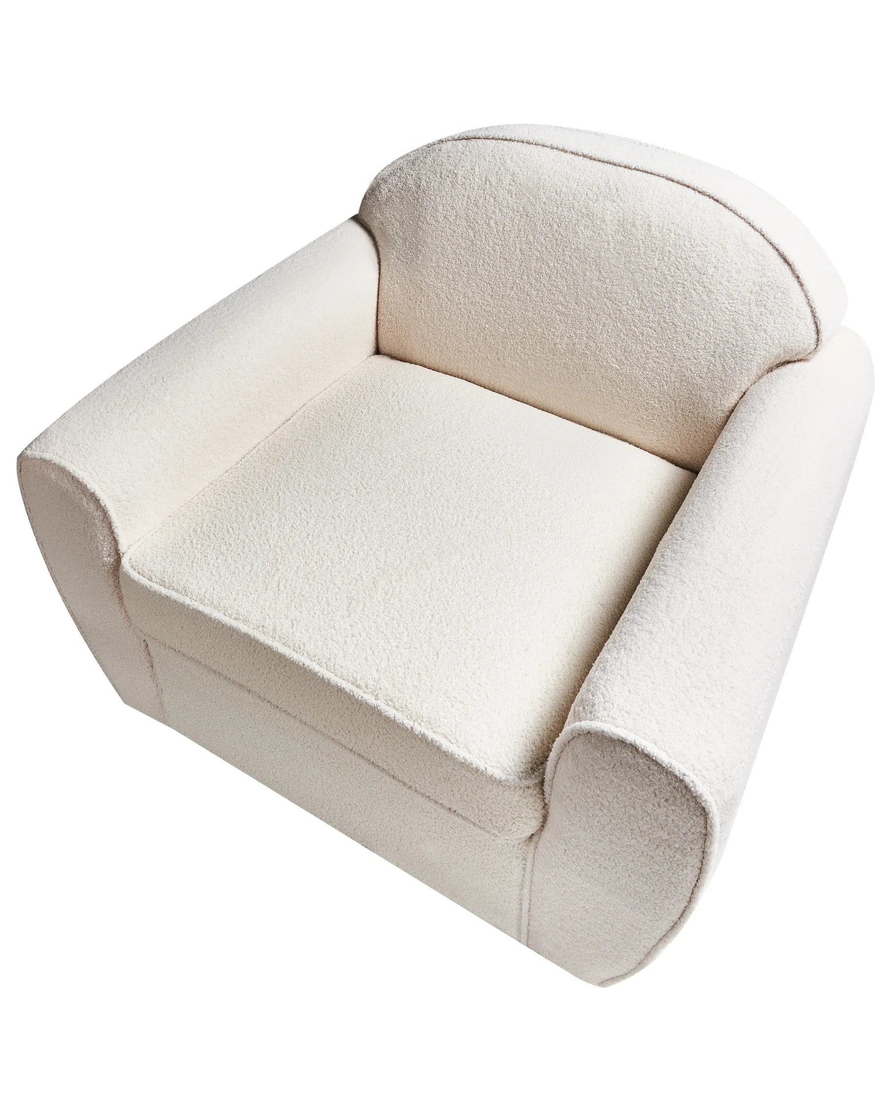 Armchair ELLEDE Boucle Light Beige