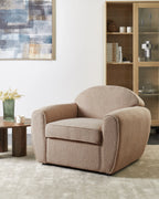 Armchair ELLEDE Boucle Light Brown