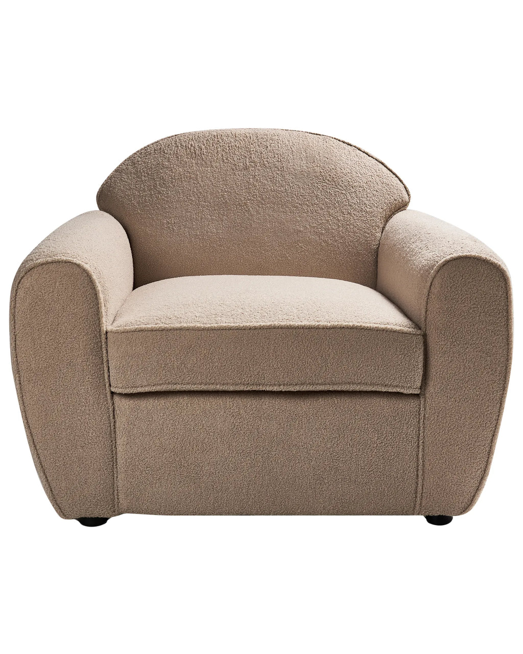 Armchair ELLEDE Boucle Light Brown