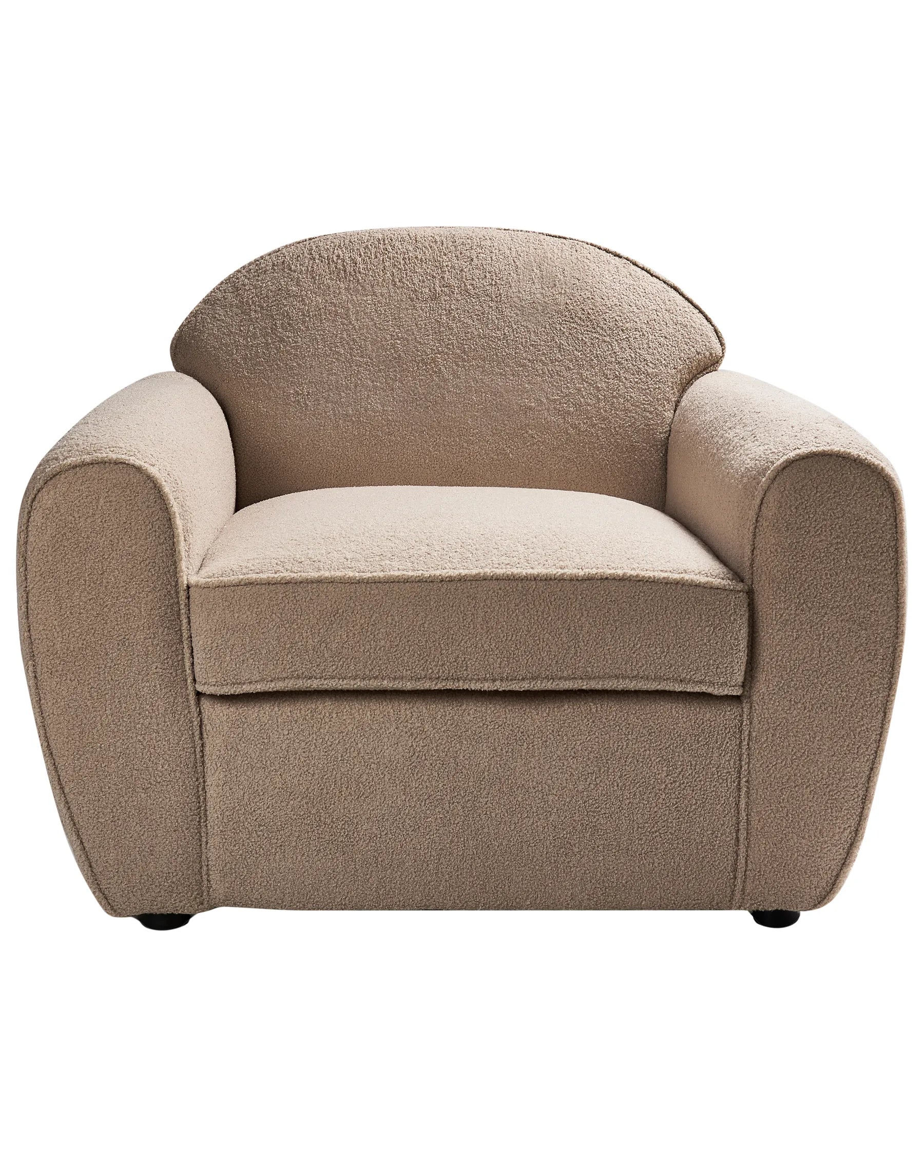 Armchair ELLEDE Boucle Light Brown