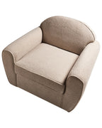 Armchair ELLEDE Boucle Light Brown