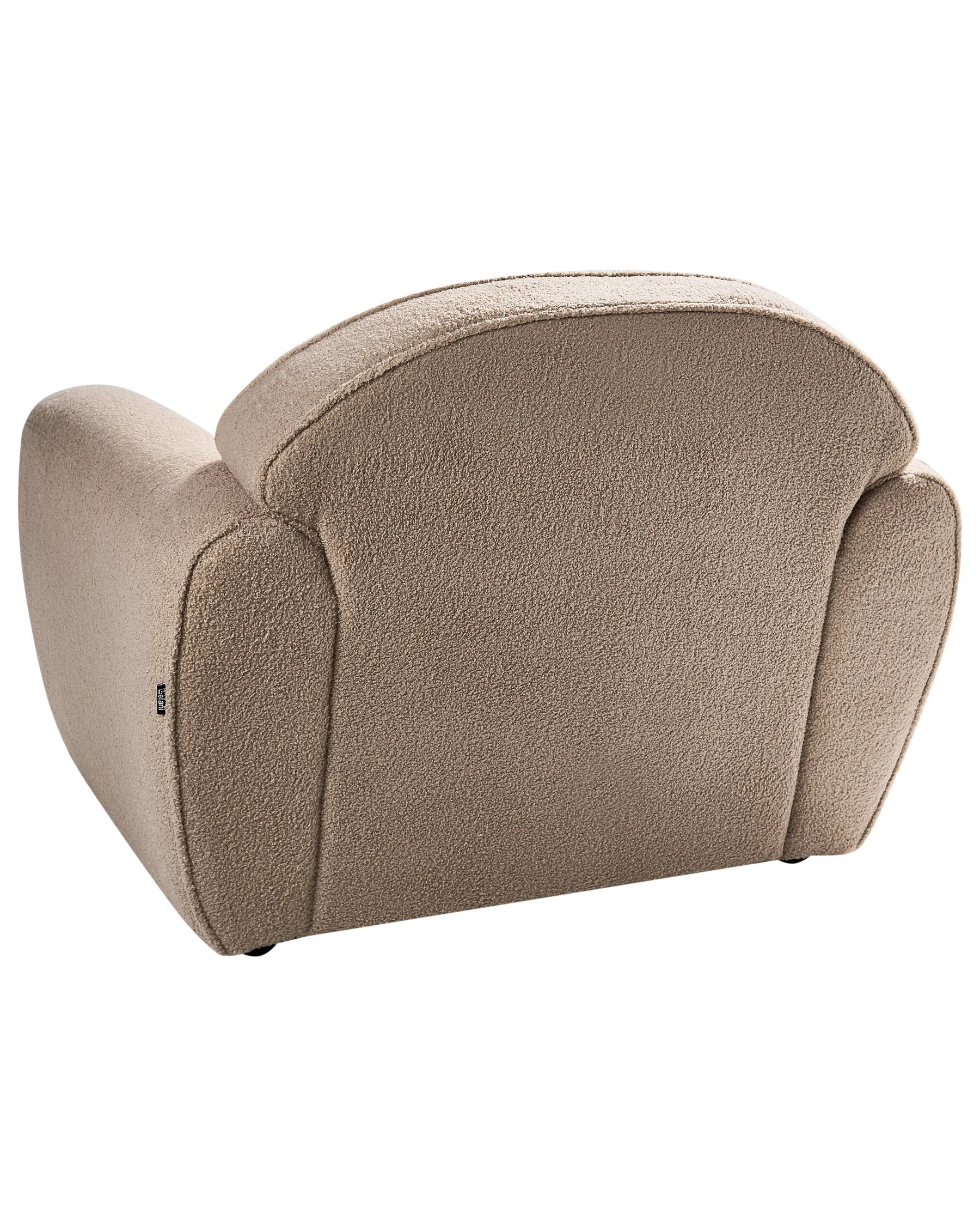 Armchair ELLEDE Boucle Light Brown