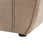 Armchair ELLEDE Boucle Light Brown