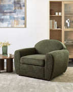 Armchair ELLEDE Boucle Dark Green