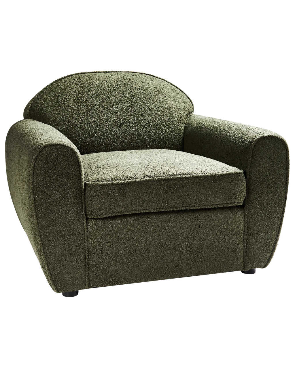 Armchair ELLEDE Boucle Dark Green