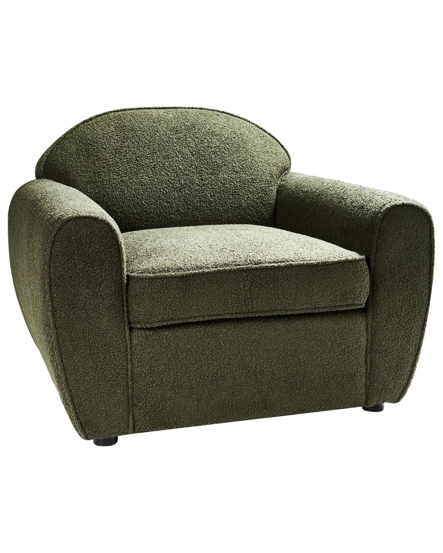 Armchair ELLEDE Boucle Dark Green