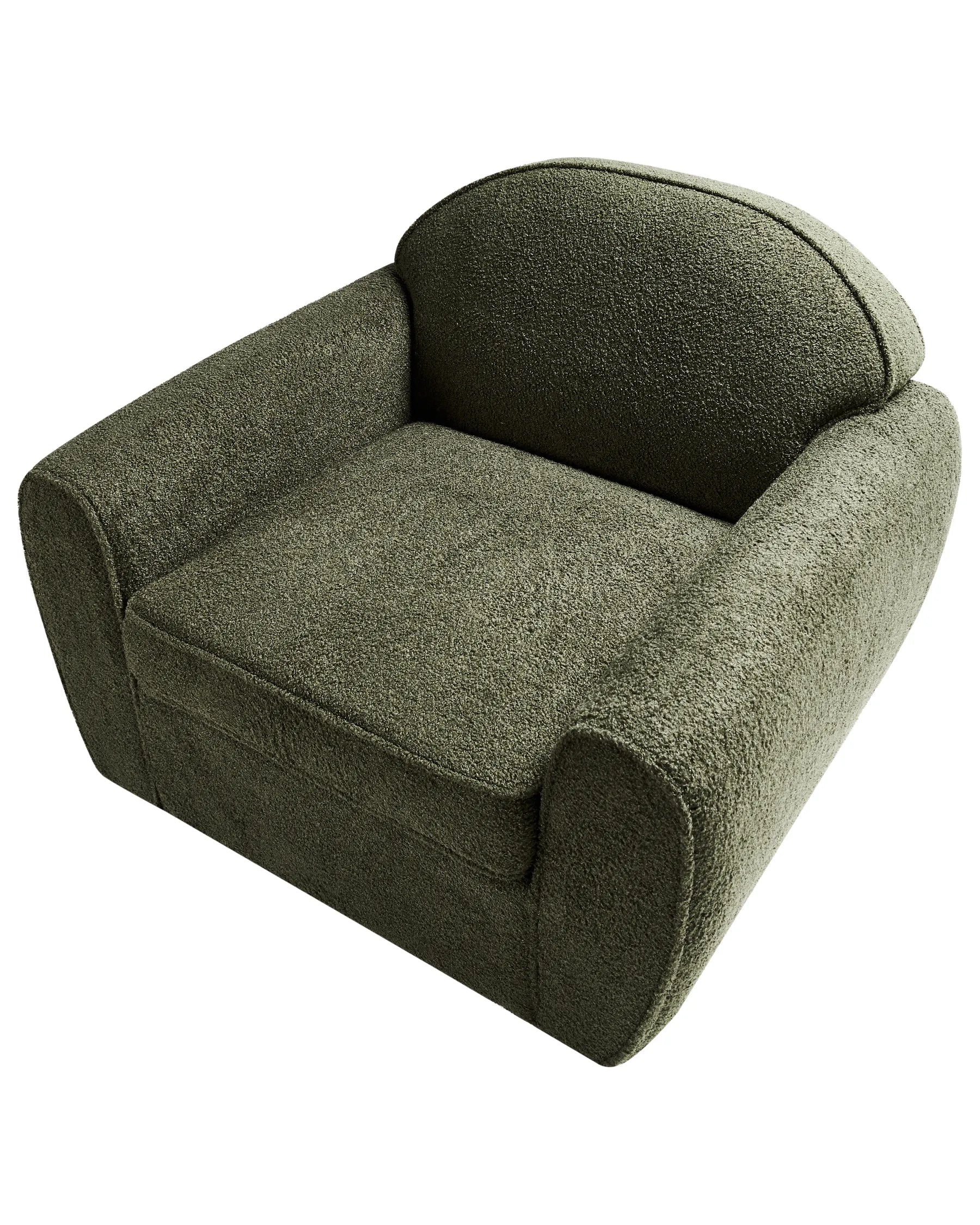 Armchair ELLEDE Boucle Dark Green