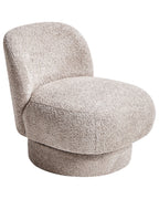 Swivel Armchair AYLO Boucle Taupe