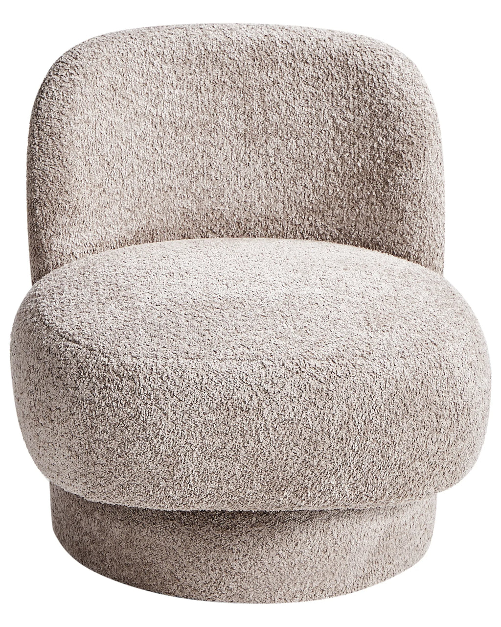 Swivel Armchair AYLO Boucle Taupe