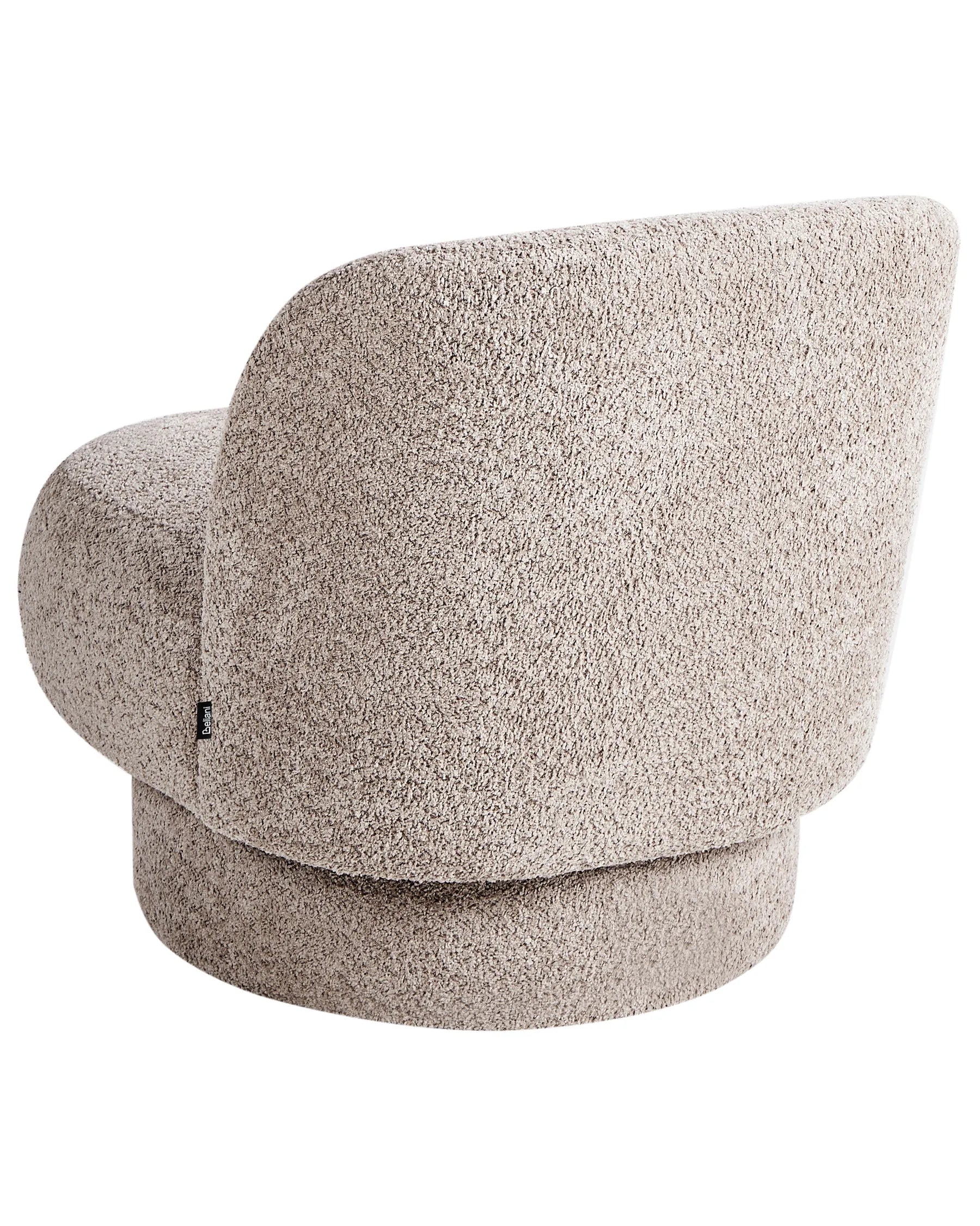 Swivel Armchair AYLO Boucle Taupe