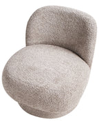 Swivel Armchair AYLO Boucle Taupe