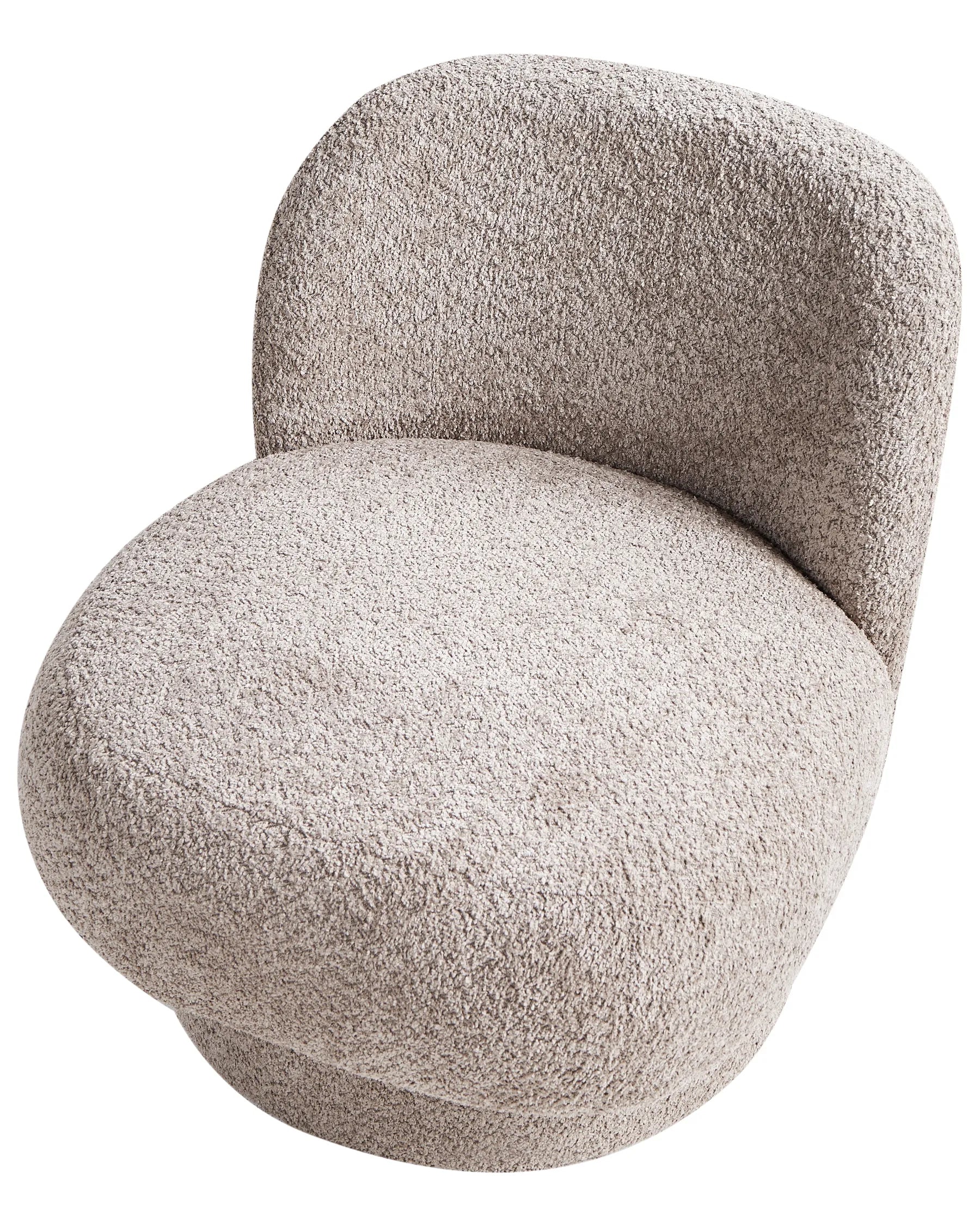 Swivel Armchair AYLO Boucle Taupe