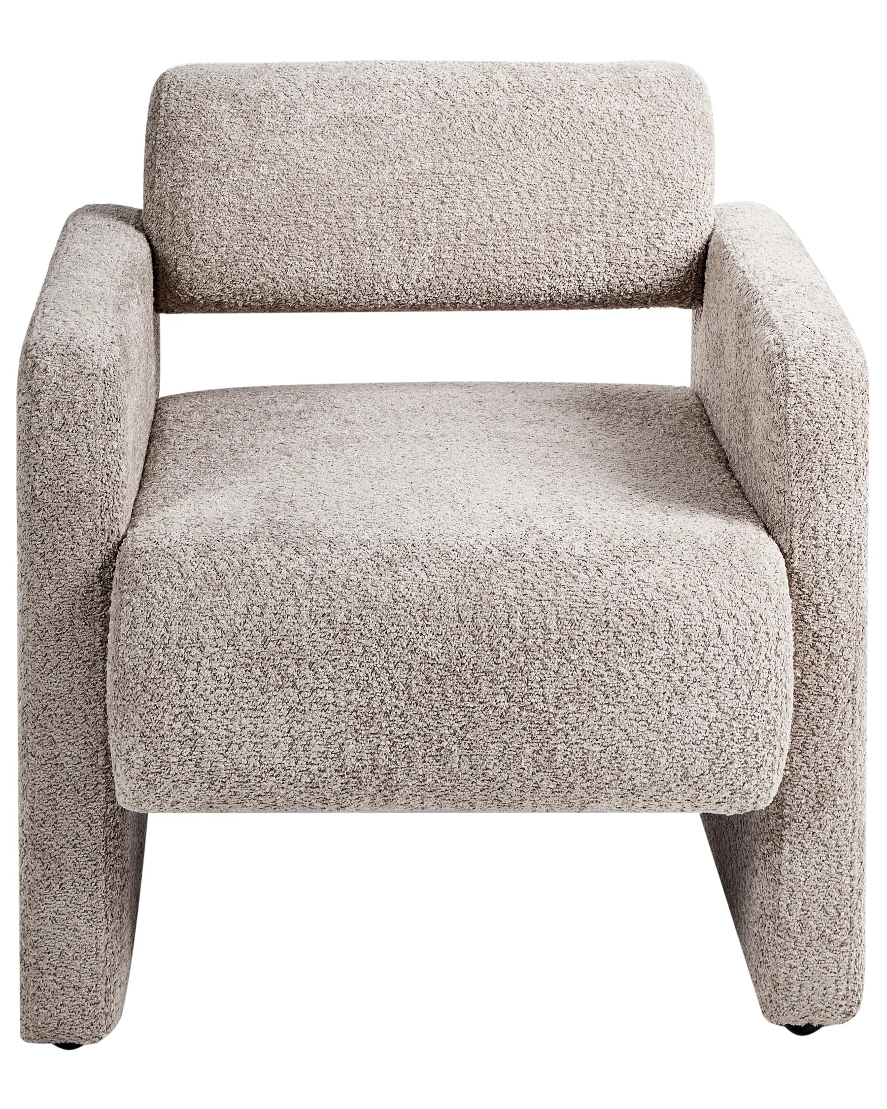 Armchair HALLSBERG Boucle Taupe