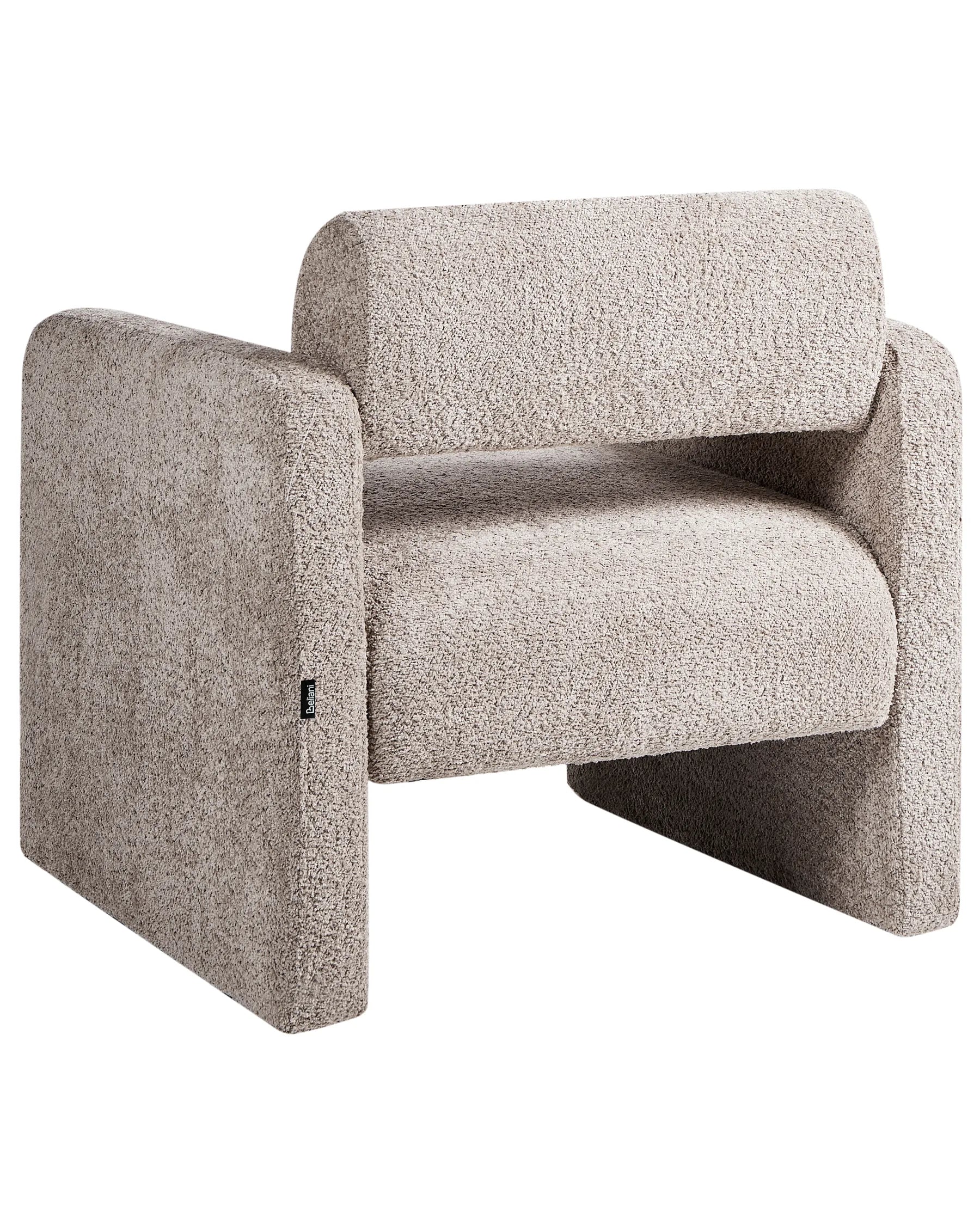 Armchair HALLSBERG Boucle Taupe