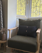 Armchair ASKER Boucle Dark Green