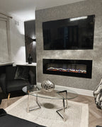Coffee Table FRESNO Glass Silver