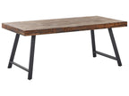 Dining Table WARTON Dark Brown 180 cm 90 cm Pine Wood