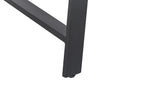 Dining Table WARTON Dark Brown 180 cm 90 cm Pine Wood