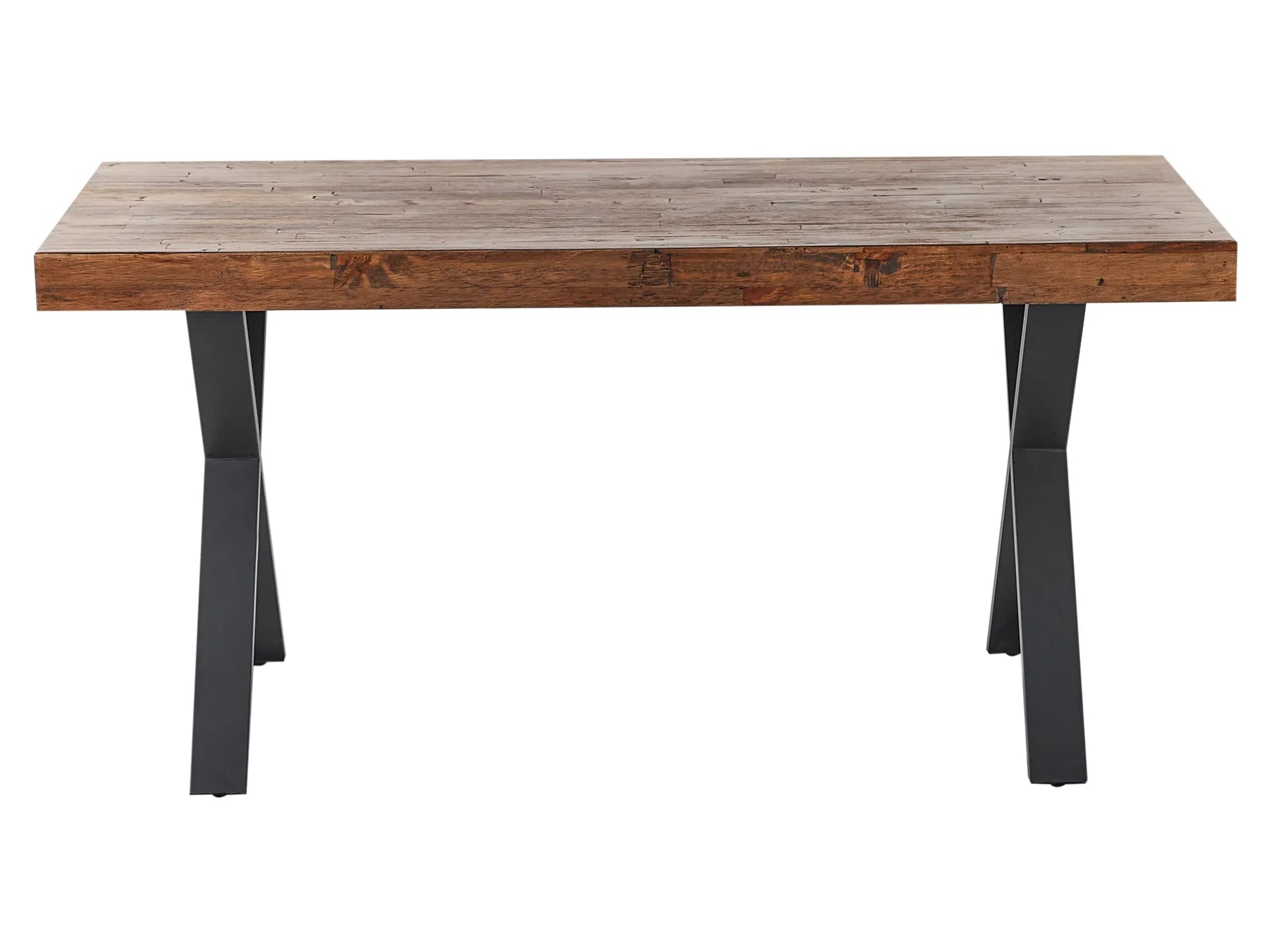 Dining Table CLIFTON Dark Brown 160 cm 90 cm Pine Wood