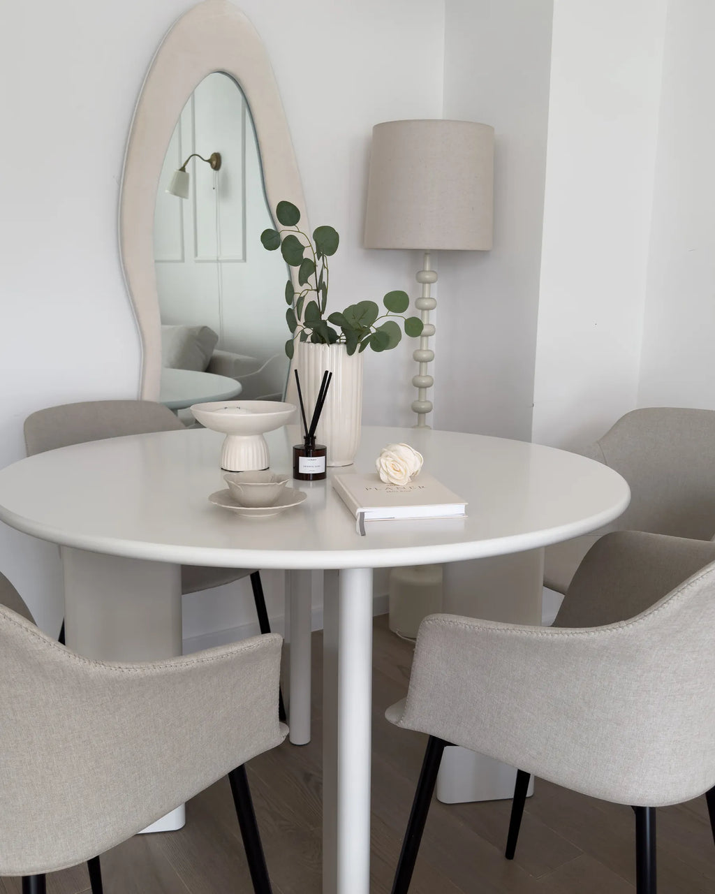 Dining Table COSMO White 120 cm 120 cm
