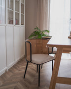Set of 2 Dining Chairs KOBUK Metal Black